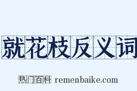 就花枝反义词是什么意思的图片